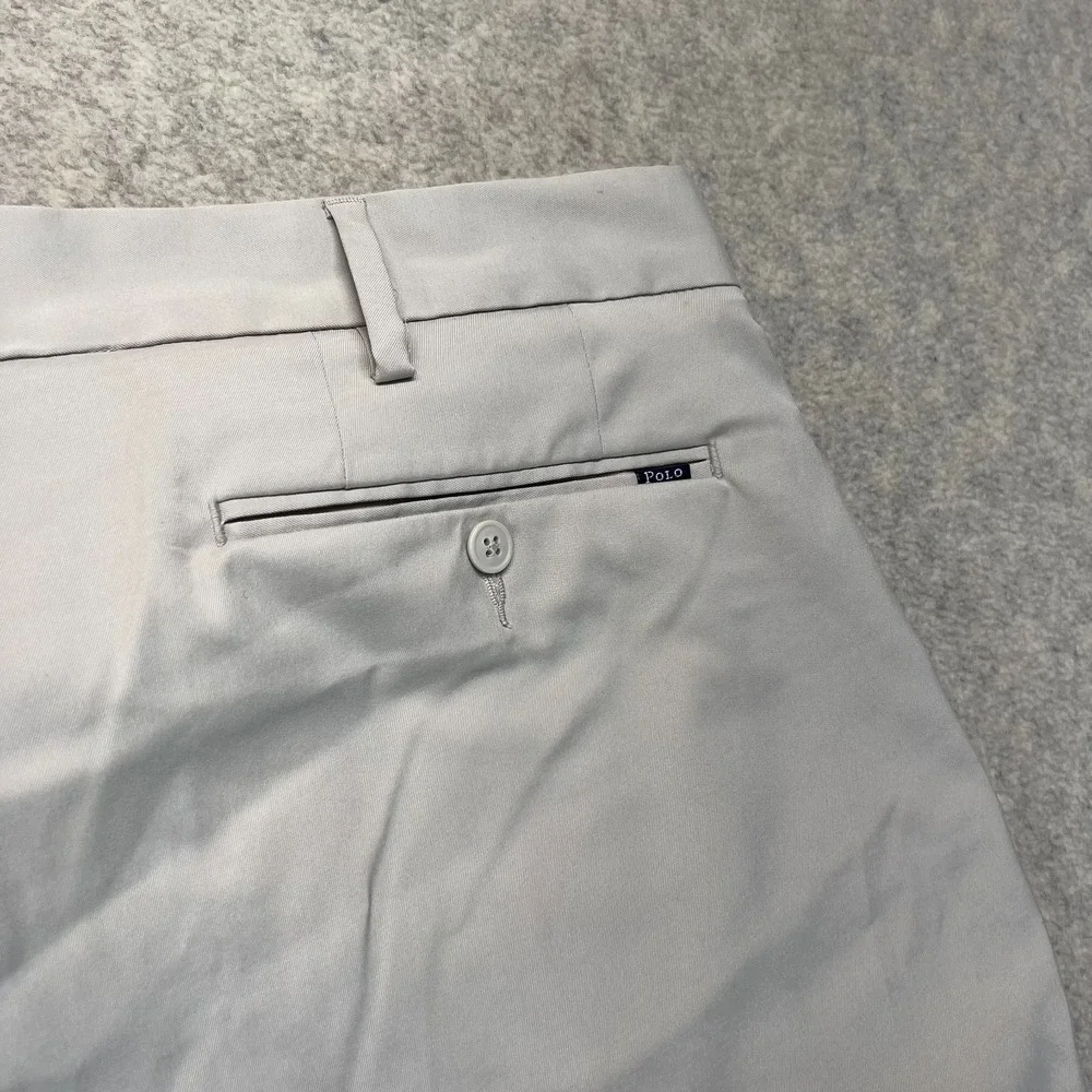 Polo Ralph Lauren Mens Chino Trouser Pants‎ Khaki Stretch Classic Fit Golf 36x32